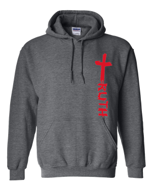 TruTruth Classic Unisex Hoodie in Dark Heather Grey