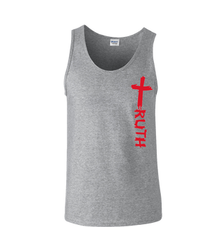 TruTruth Classic Men's Sleeveless T-Shirt in Grey