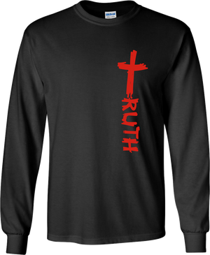 TruTruth Classic Men's Long Sleeve T-Shirt in Black