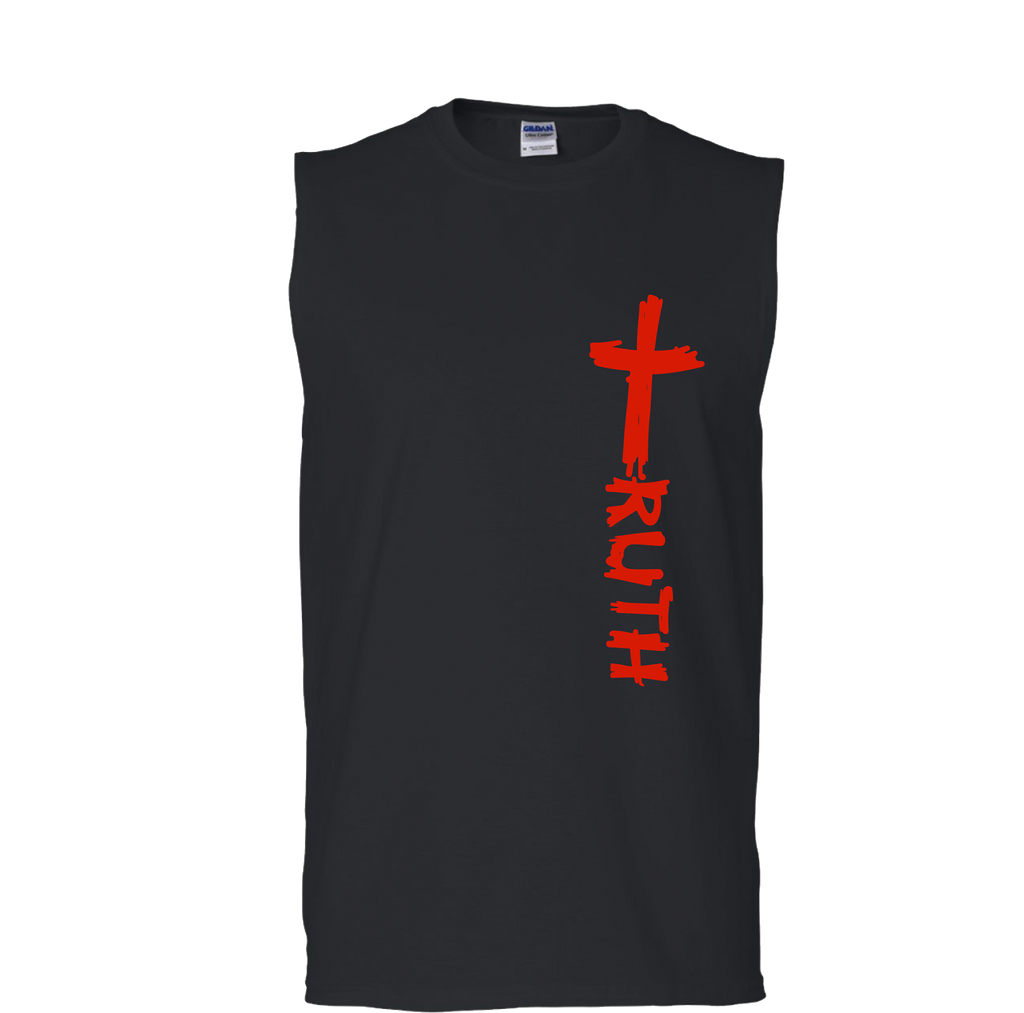 TruTruth Classic Sleeveless T-Shirt in Black