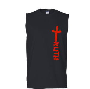 TruTruth Classic Sleeveless T-Shirt in Black