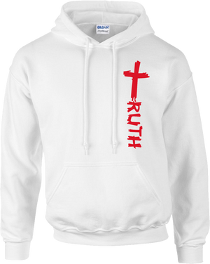 TruTruth Classic Unisex Hoodie in White